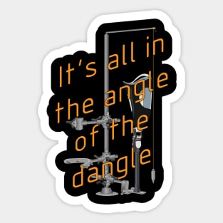 The angle of the dangle - Prosthetic Alignment Sticker